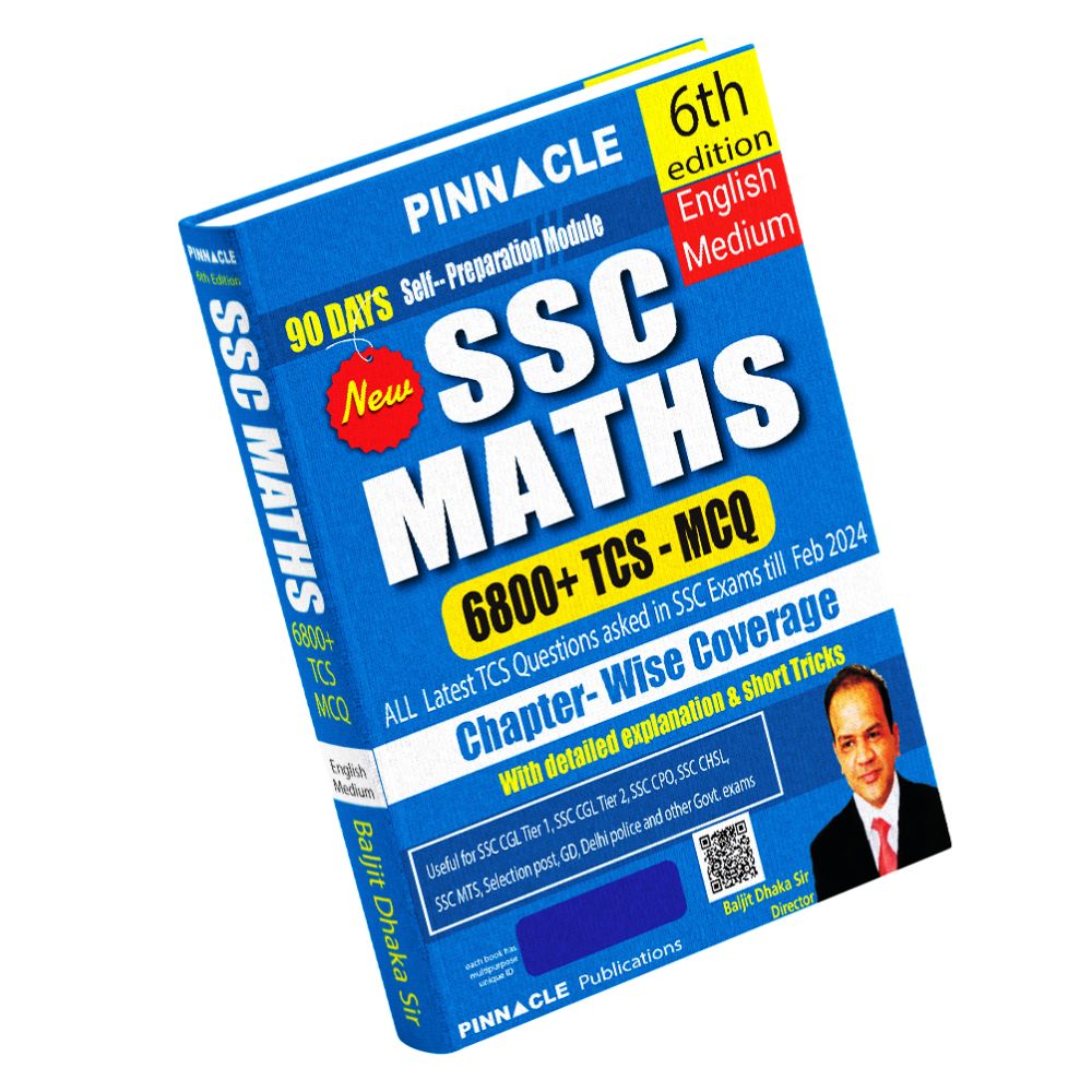 SSC Maths 6800 TCS MCQ Chapter wise 6th edition English medium 